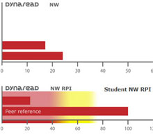 A. dyslexia test should preceed appropriate reading intevention. Here a screenshot of one of the test result components.